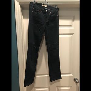 NWOT Gap Real Straight Jeans 28 Dark Wash